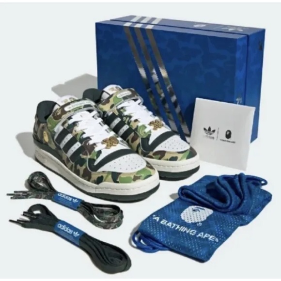 Adidas Forum 84 BAPE Low Shoes